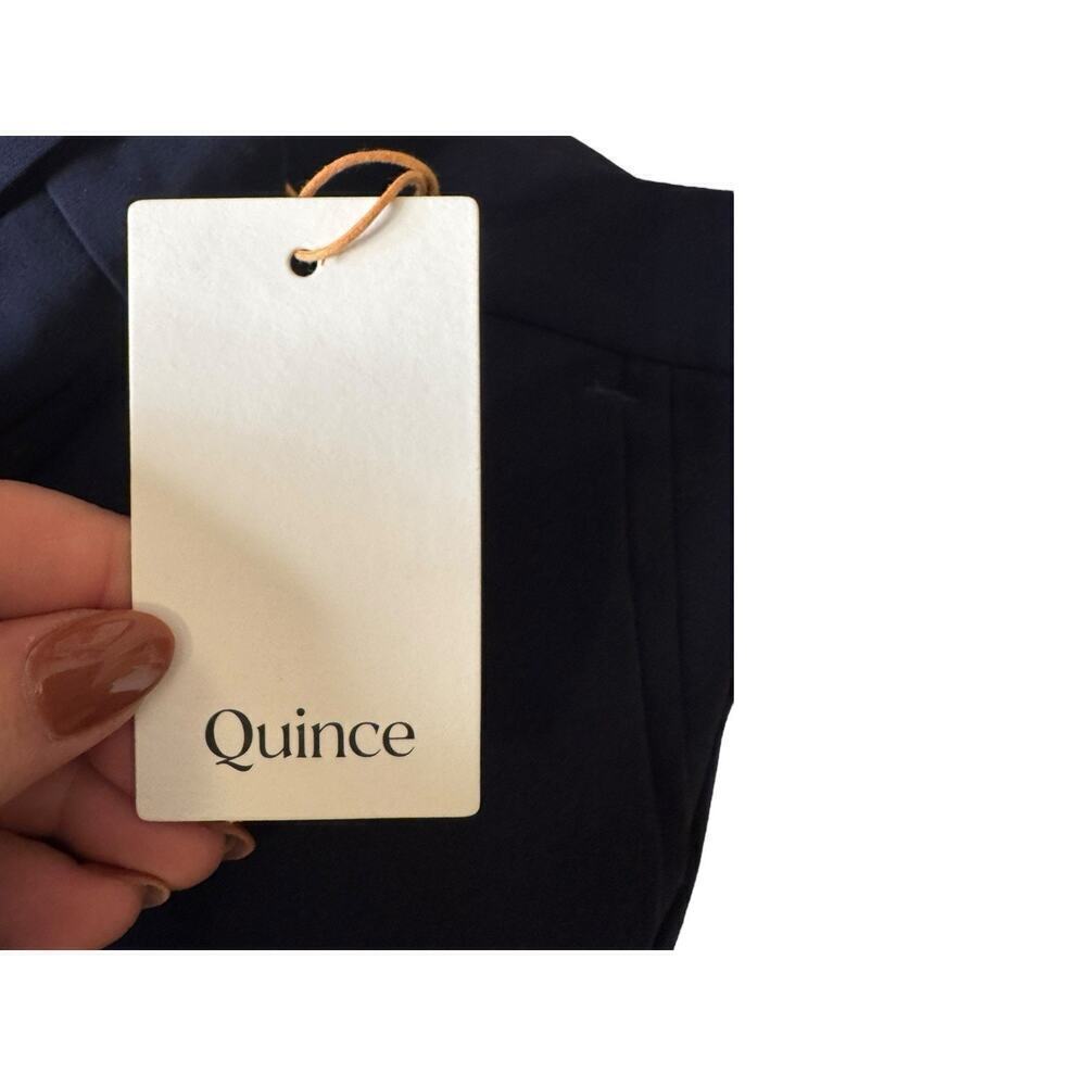 Quince NEW Mens Performance Stretch Dress Pants Slim Fit Navy Blue 32x34 - Picture 5 of 8